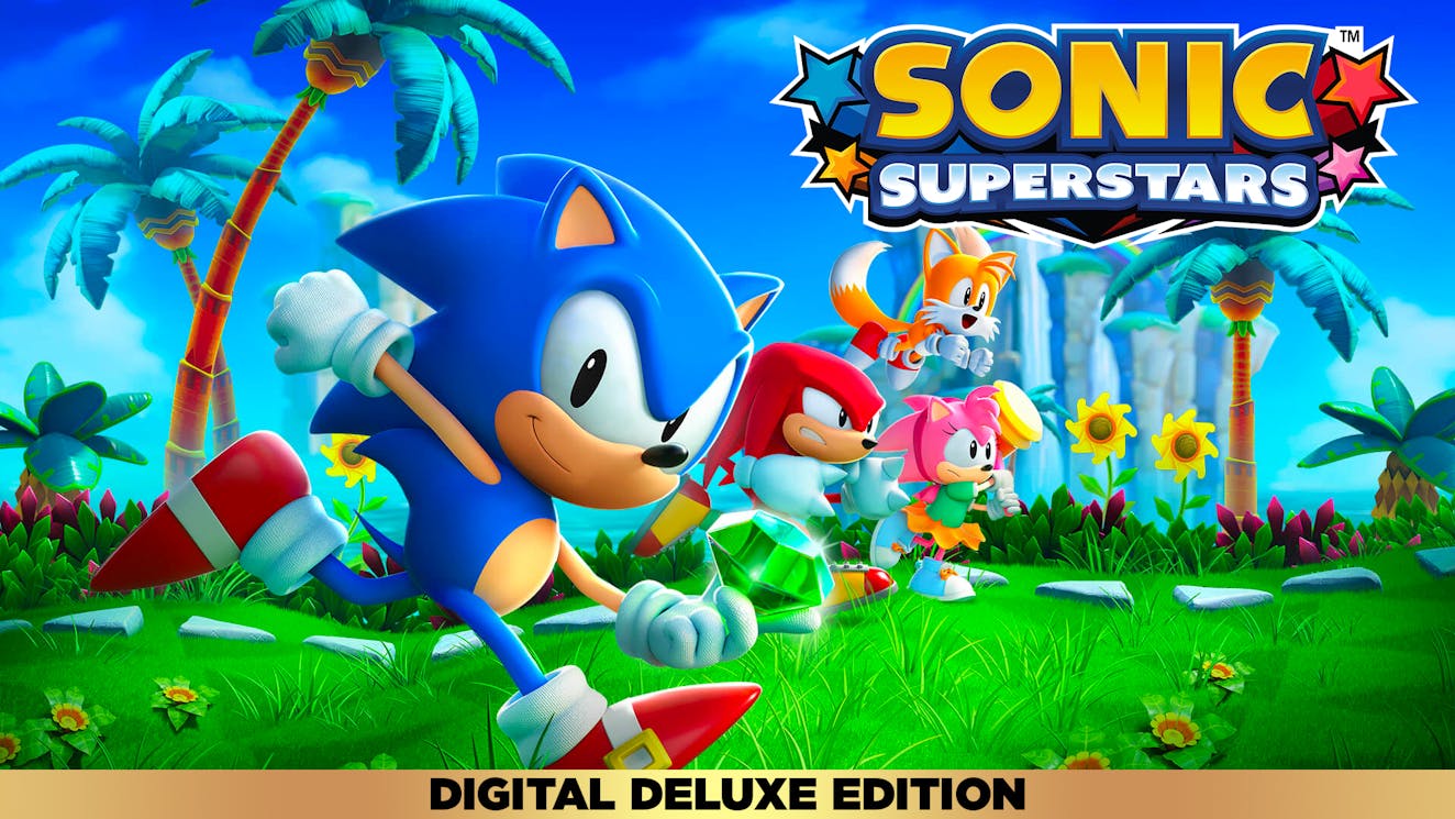 Product cover for SONIC SUPERSTARS Digital Deluxe Edition featuring LEGO®