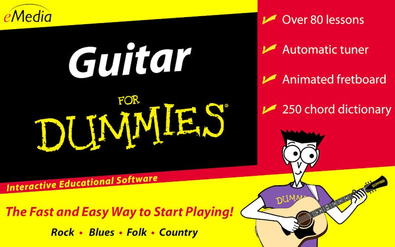 Guitar For Dummies Level 1 - Interactive Educational Software - MAC version