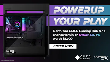 Product cover for Power Up Your Play: Win a Monster OMEN 45L Gaming Rig!