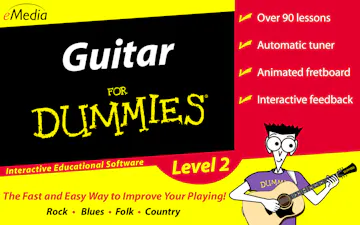 Product cover for Guitar For Dummies Level 2 - Interactive Educational Software