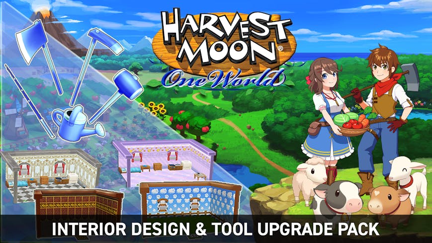 Harvest Moon: One World - Interior Design & Tool Upgrade Pack, PC Steam  Downloadable Content