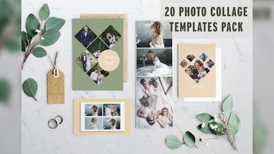 20 Photo Collage Templates Pack