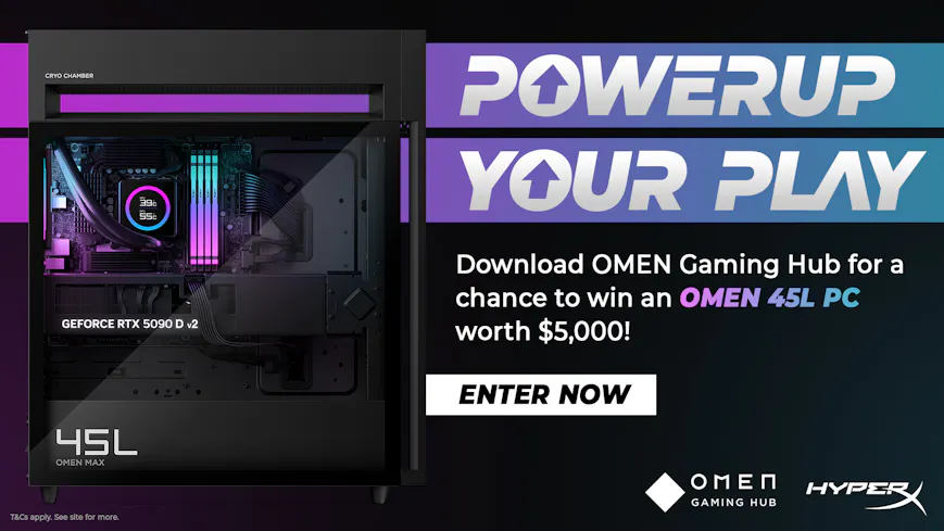 Power Up Your Play: Win a Monster OMEN 45L Gaming Rig!