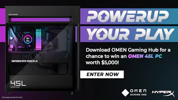 Product cover for Power Up Your Play: Win a Monster OMEN 45L Gaming Rig!