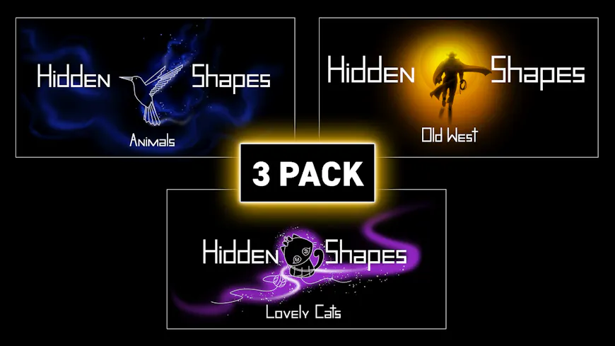 Product cover for Hidden Shapes 3-Pack
