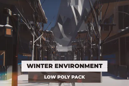 Winter Environment Low Poly