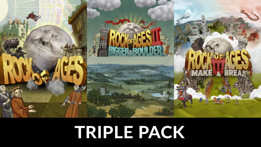 Product cover for Rock of Ages 1-3 Complete Bundle