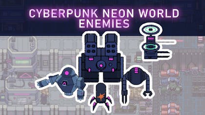 Cyberpunk Neon World Enemies